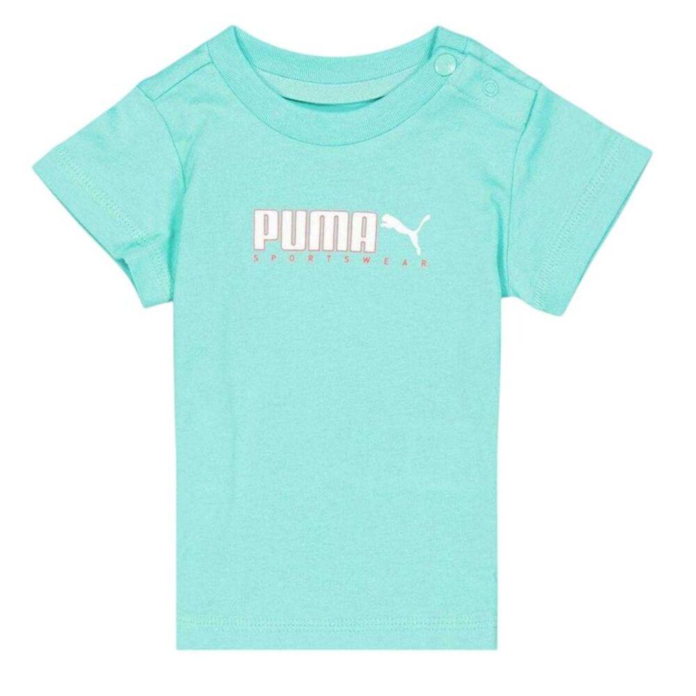 Puma Childrens/Kids Logo Cotton Top & Bottom Set Set / Aquatic - Picture 3 of 3